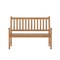 Merrick Lane Andover Indoor/Outdoor Patio Bench/Dual-Person Loveseat with Slatted Acacia Wood Design for Use in Sunroom, Backyard, Porch, or Garden